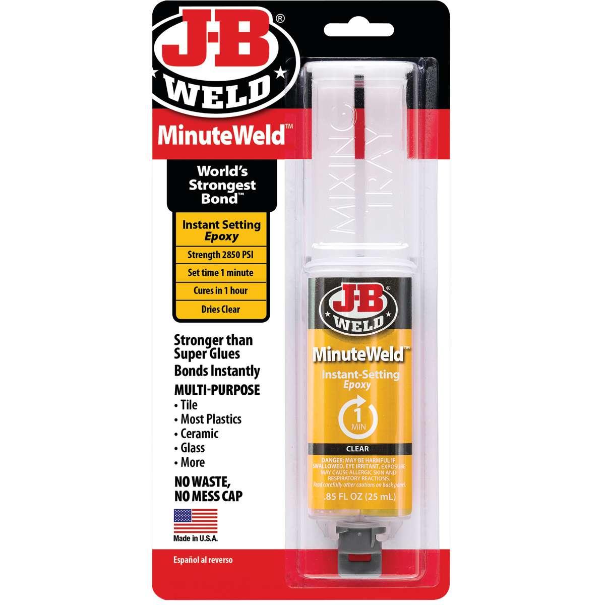 J-B Weld 50101 Clear Epoxy Adhesive 25 mL Syringe