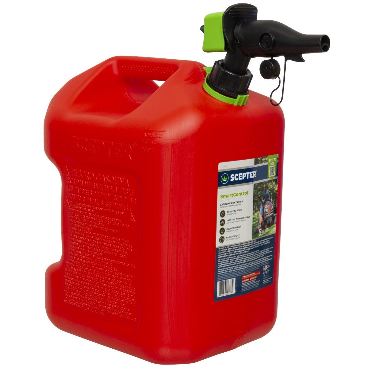 Scepter FSCG571 Gas Can, 5 gallon with Rear Handle Red