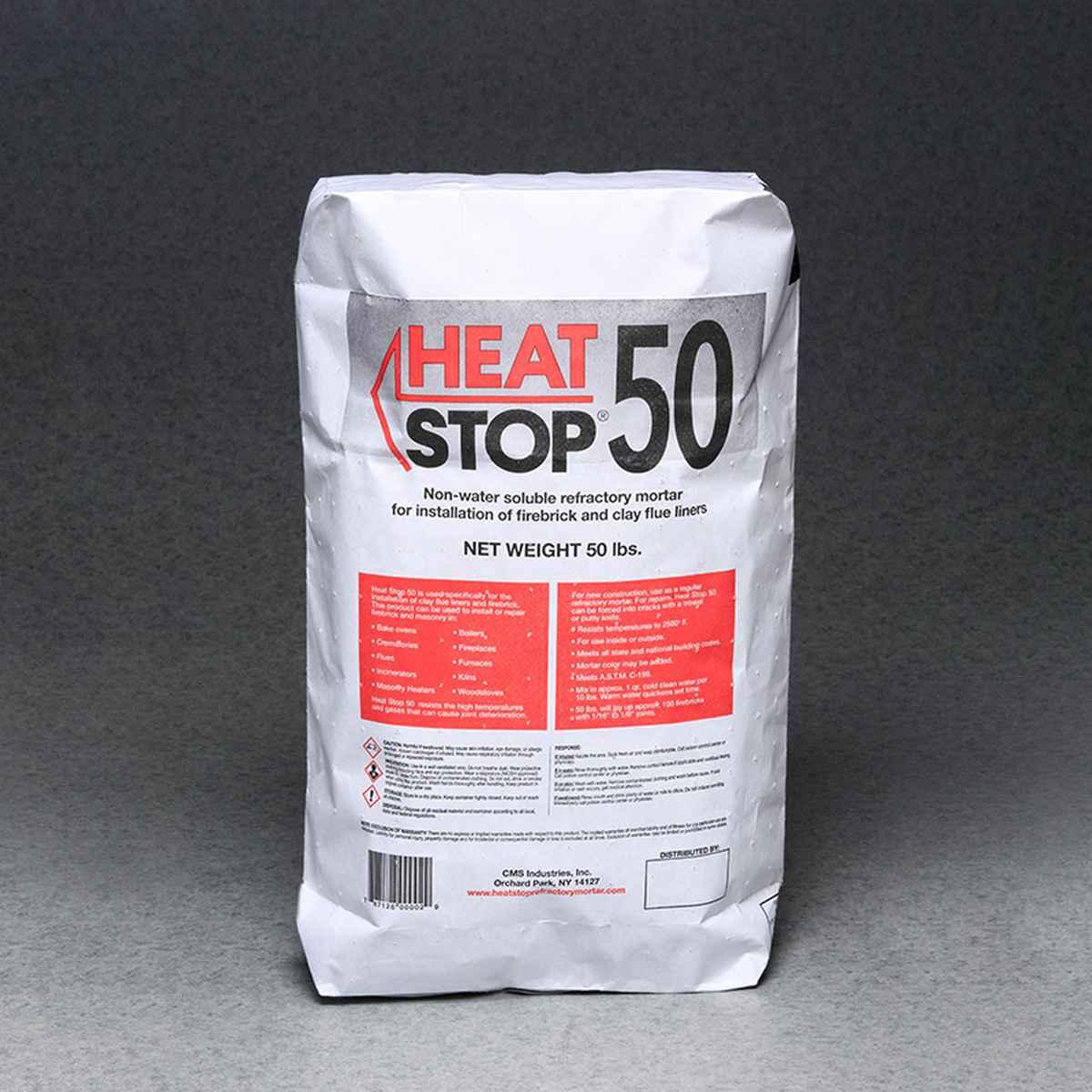 Heatstop Dry Mix RefractoryMortar 50Lb (Bg)