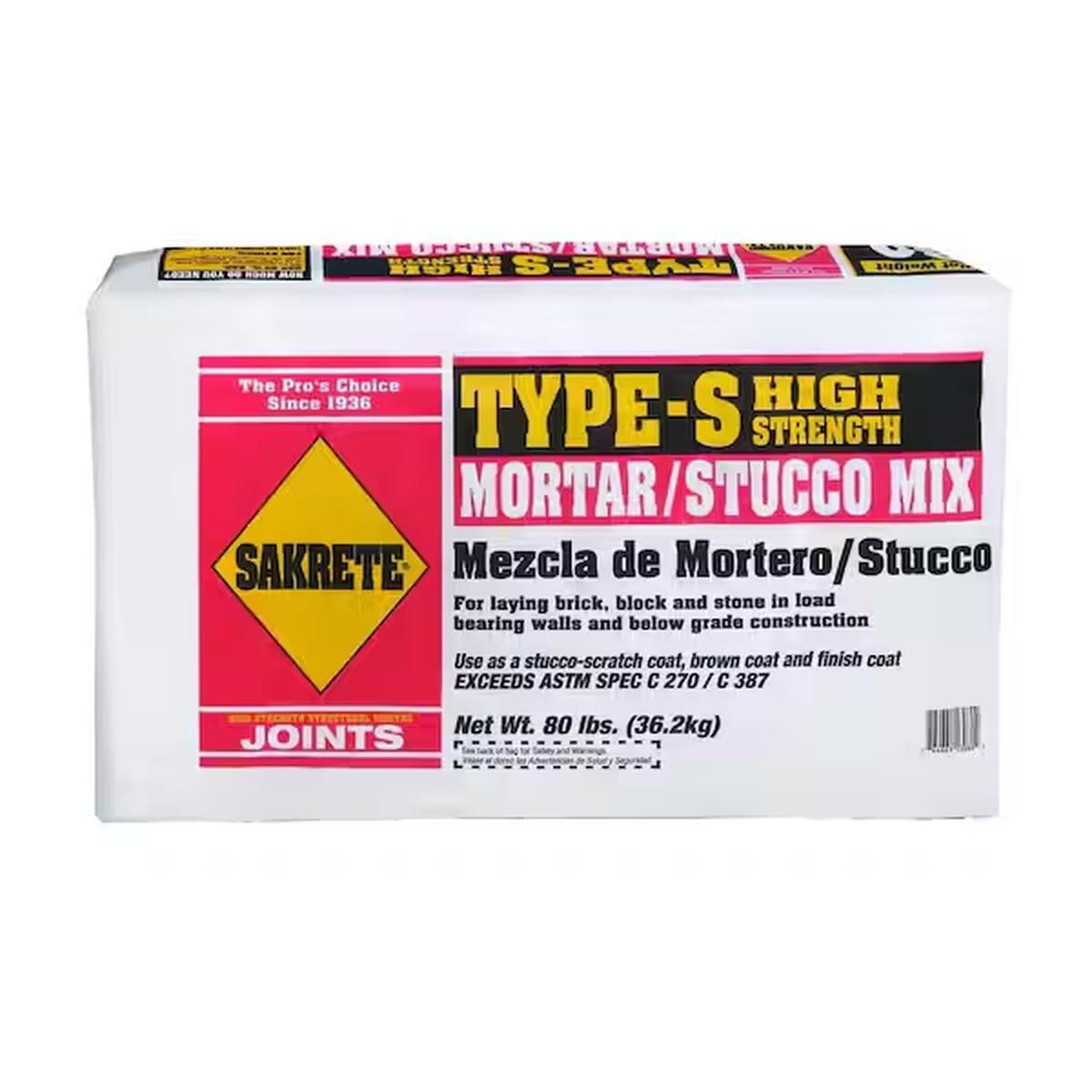 Sakrete Redi Mix 80 # Type SMortar #65302880