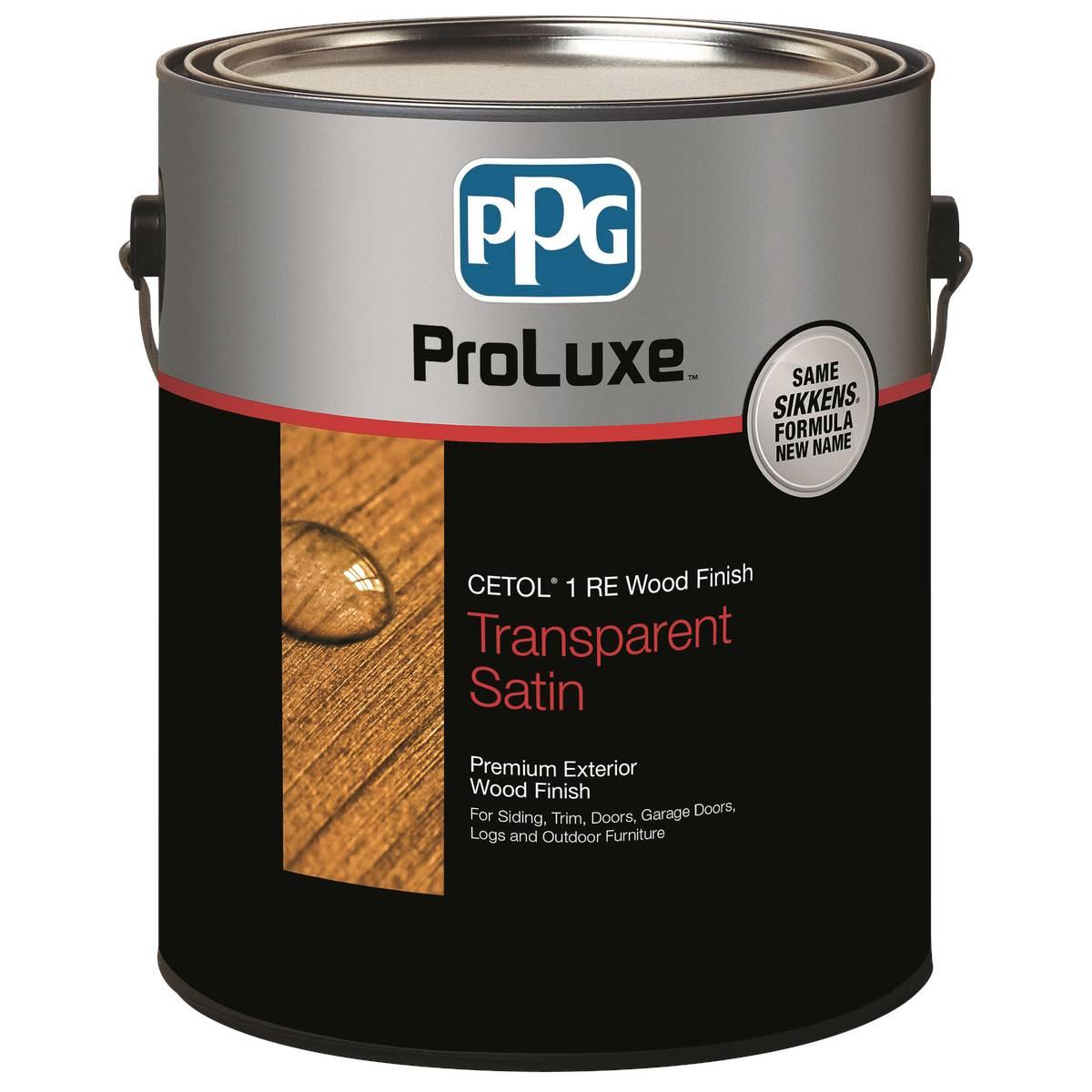 PPG Proluxe Cetol RE SIK41078/01 Wood Finish, Transparent, Natural, Liquid, 1 gal, Can