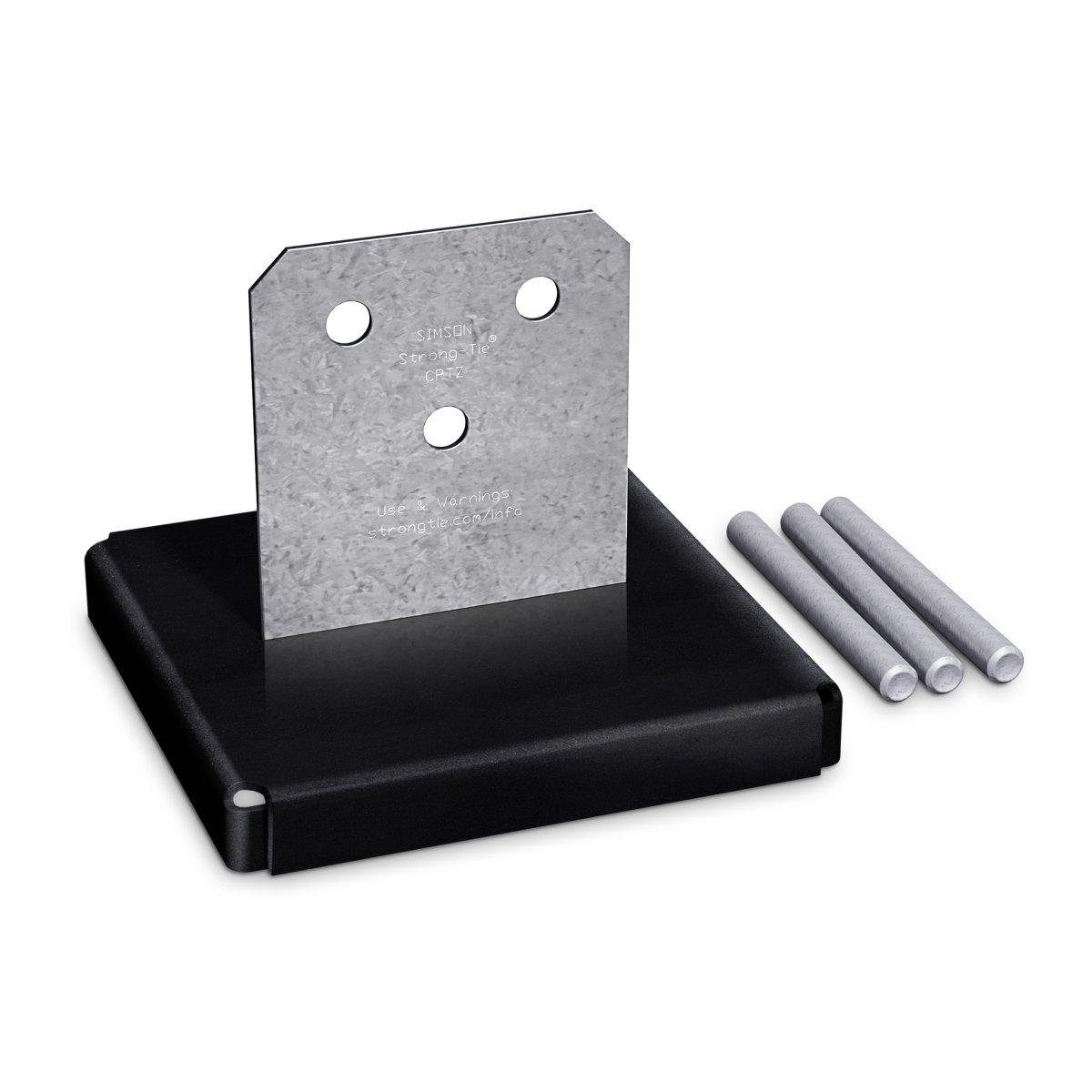 8x8 Concealed Post Base CPT88Z Alt #3