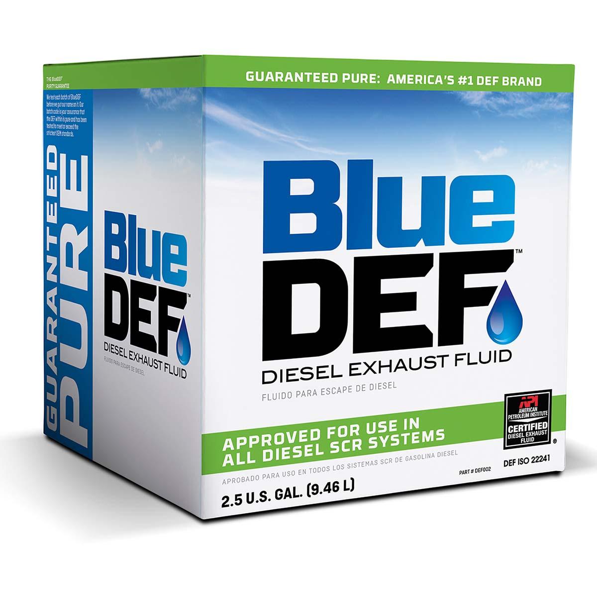 PEAK Blue DEF DEF002 Diesel Exhaust Fluid, 2.5 gal Case