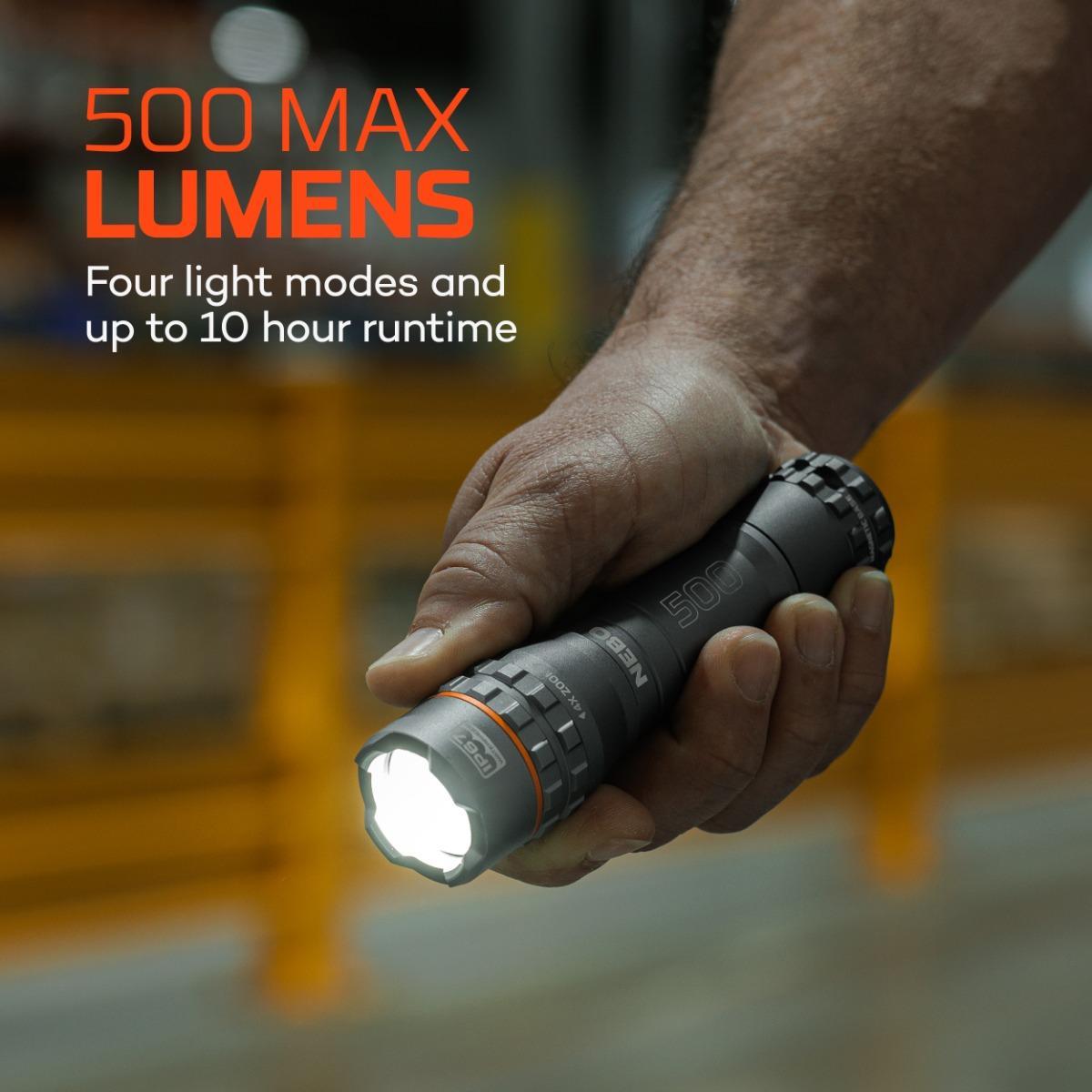 Luxtreme 500 Lumen Rechargeable Flashlight Alt #2
