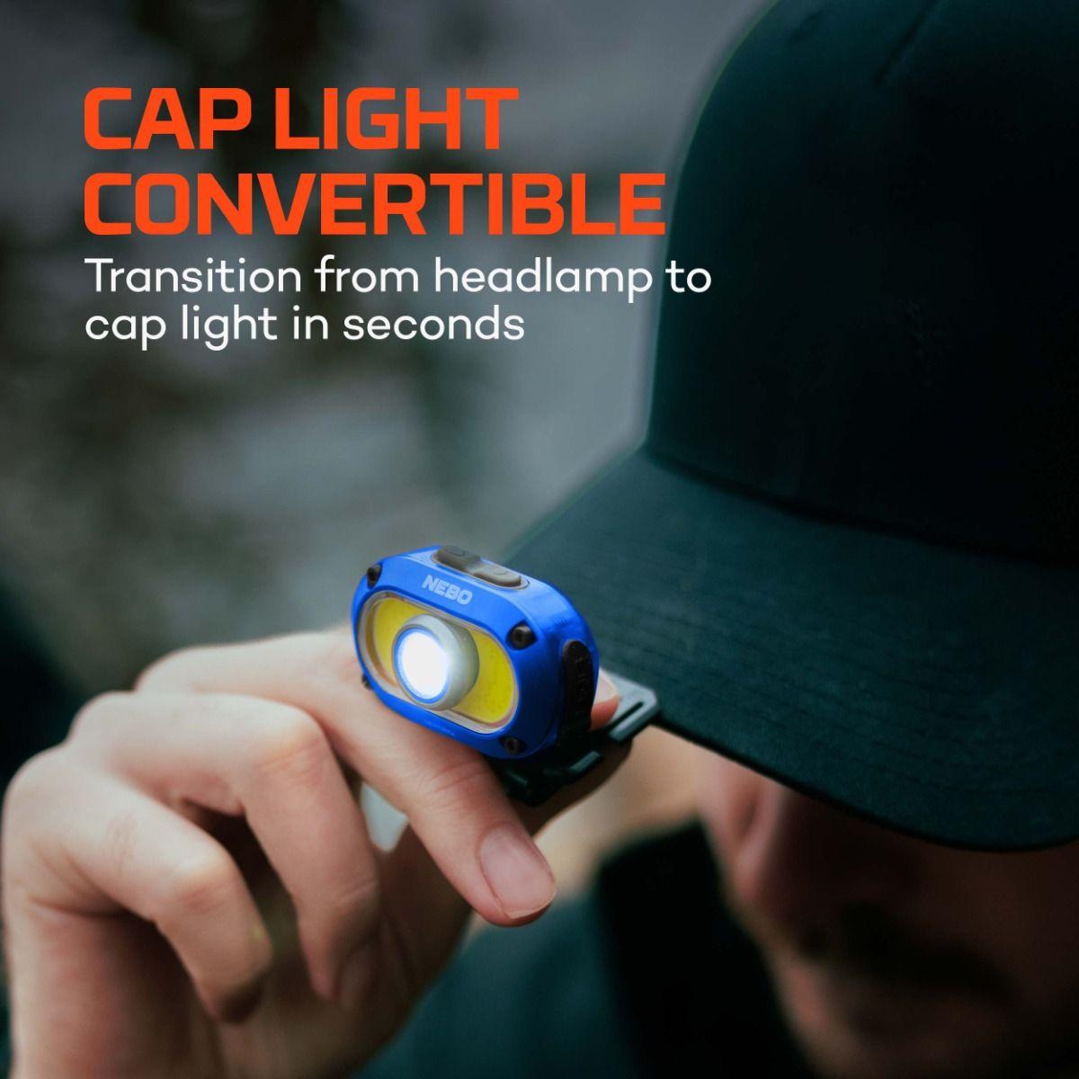 Mycro 550+ Headlamp & Cap Light, 500 Lumens, Gray Alt #1