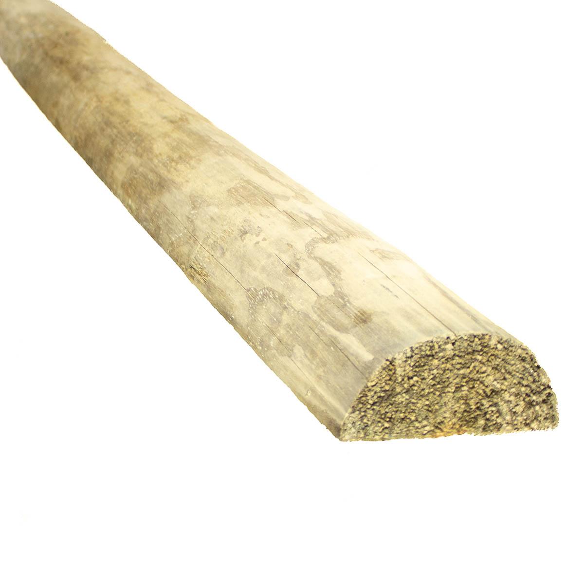 7-ft x 6-7-in Pressure Treated Wood Half Round Fence Post