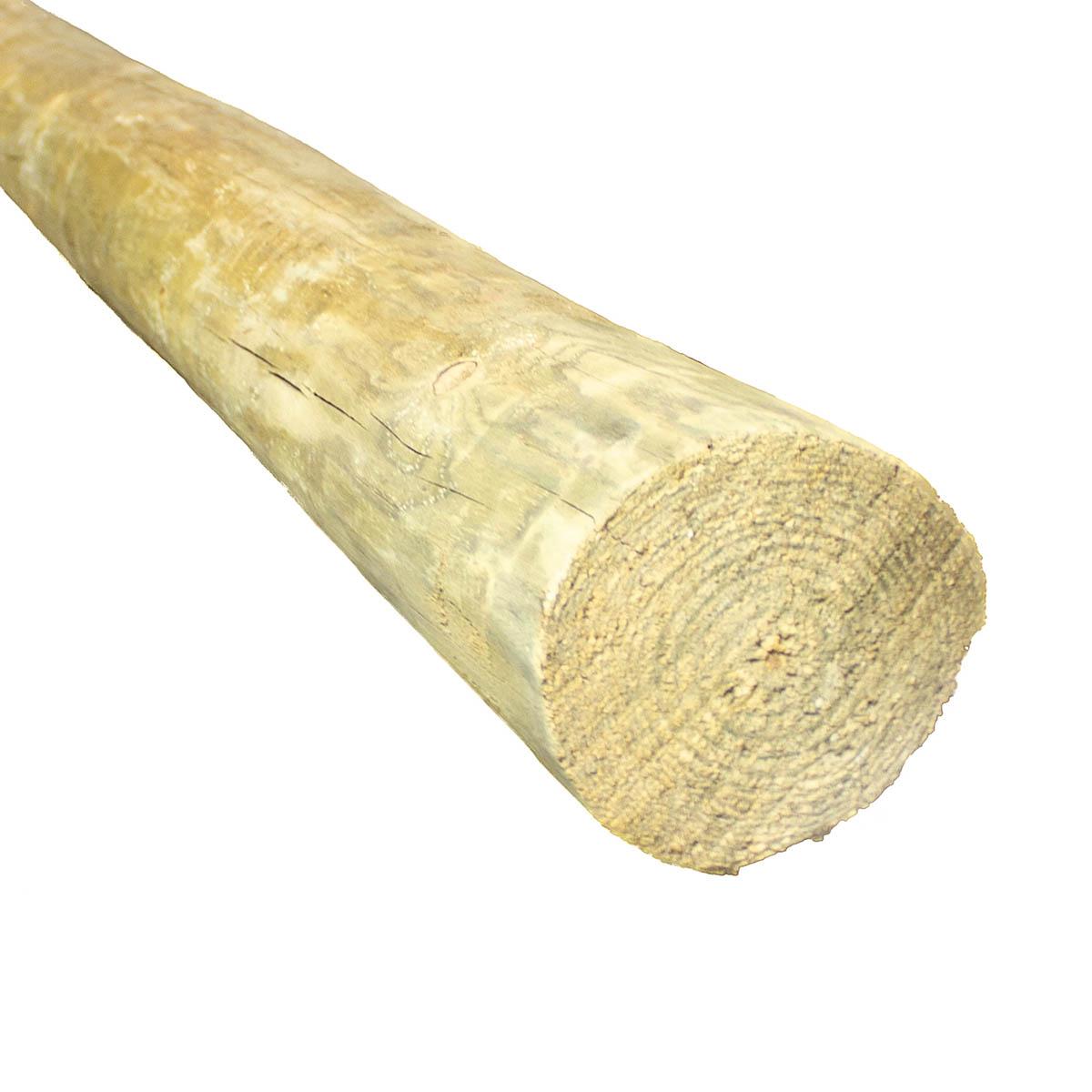 7-ft x 6-7-in Pressure Treated Wood Round Fence Post