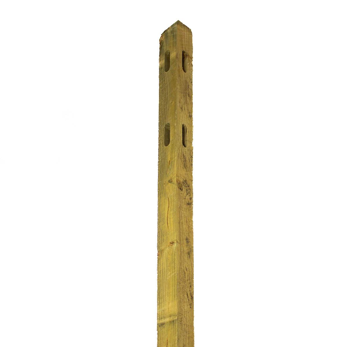 3-in x 6-in x 5-ft Pressure-Treated 2-Hole Split Rail Fence Corner Post