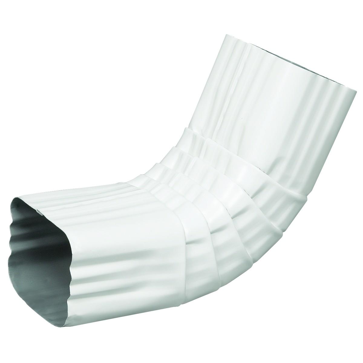 ELBOW 75 DEG 3"A WHT ALUM