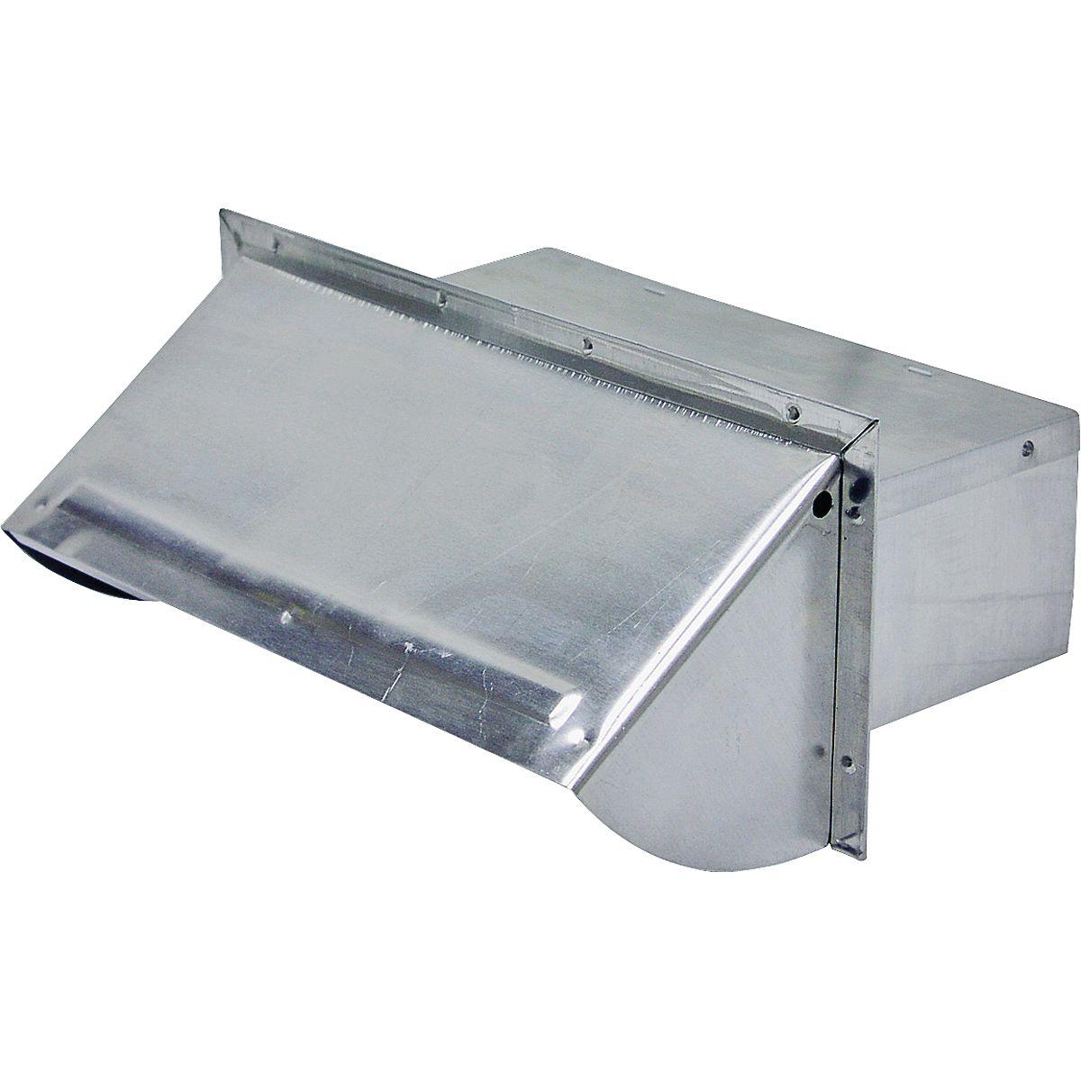 3-1/2" X 10" ALU WALL CAP DAMPER