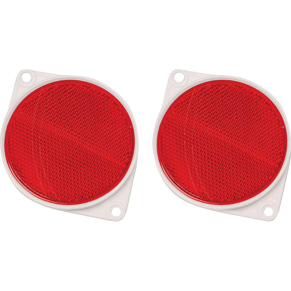 3-1/4" CARDED RED REFLECTOR