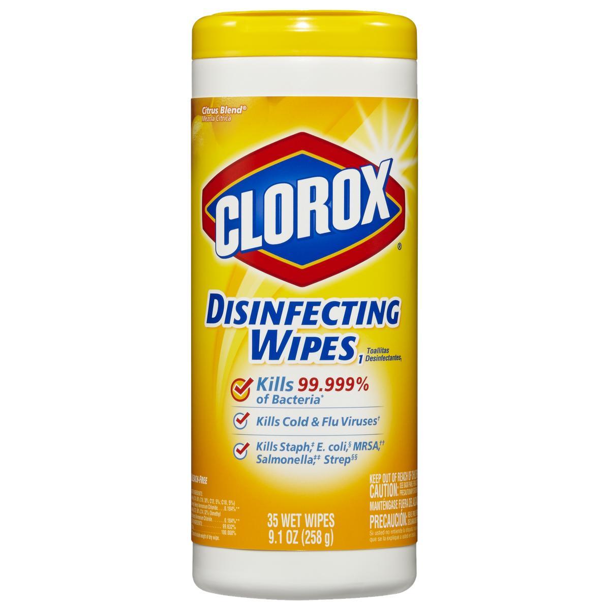 Clorox Disinfecting Wipes Lemon Scent