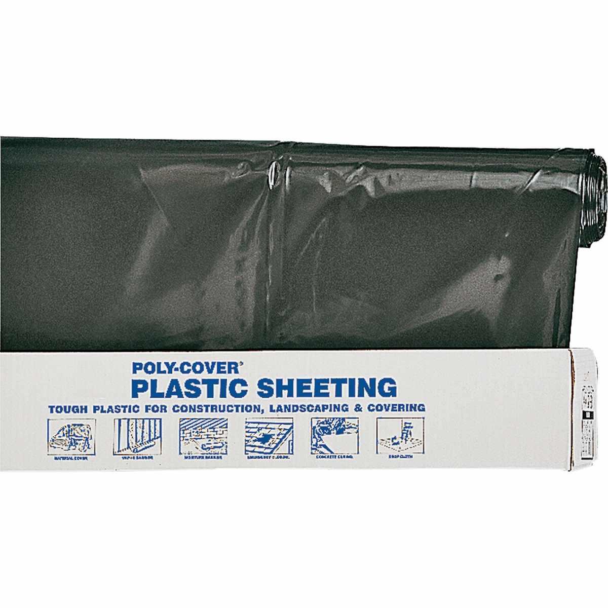 6 MIL PLASTIC BLACK 16' X 100'