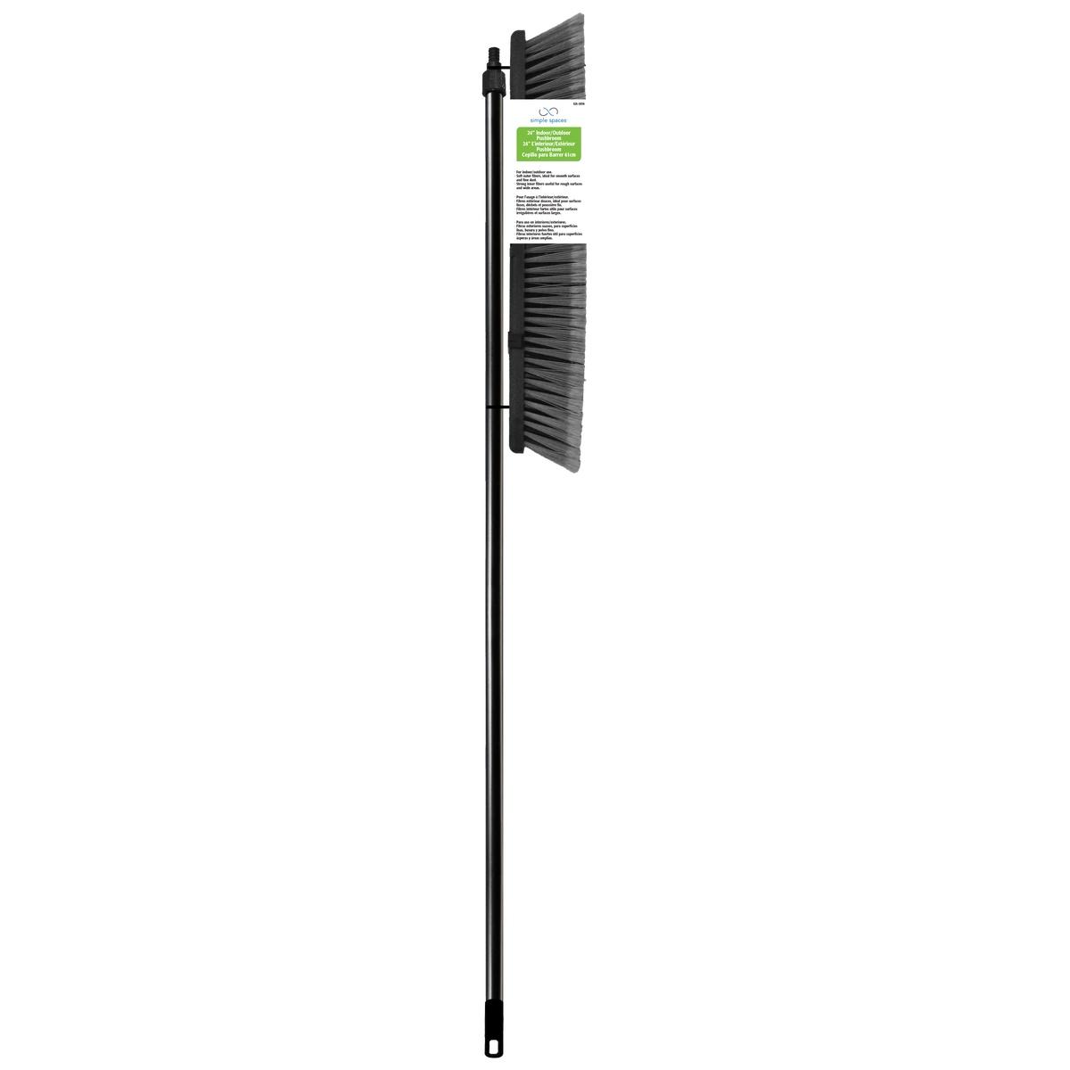 Simple Spaces 24" Hard Poly Push Broom