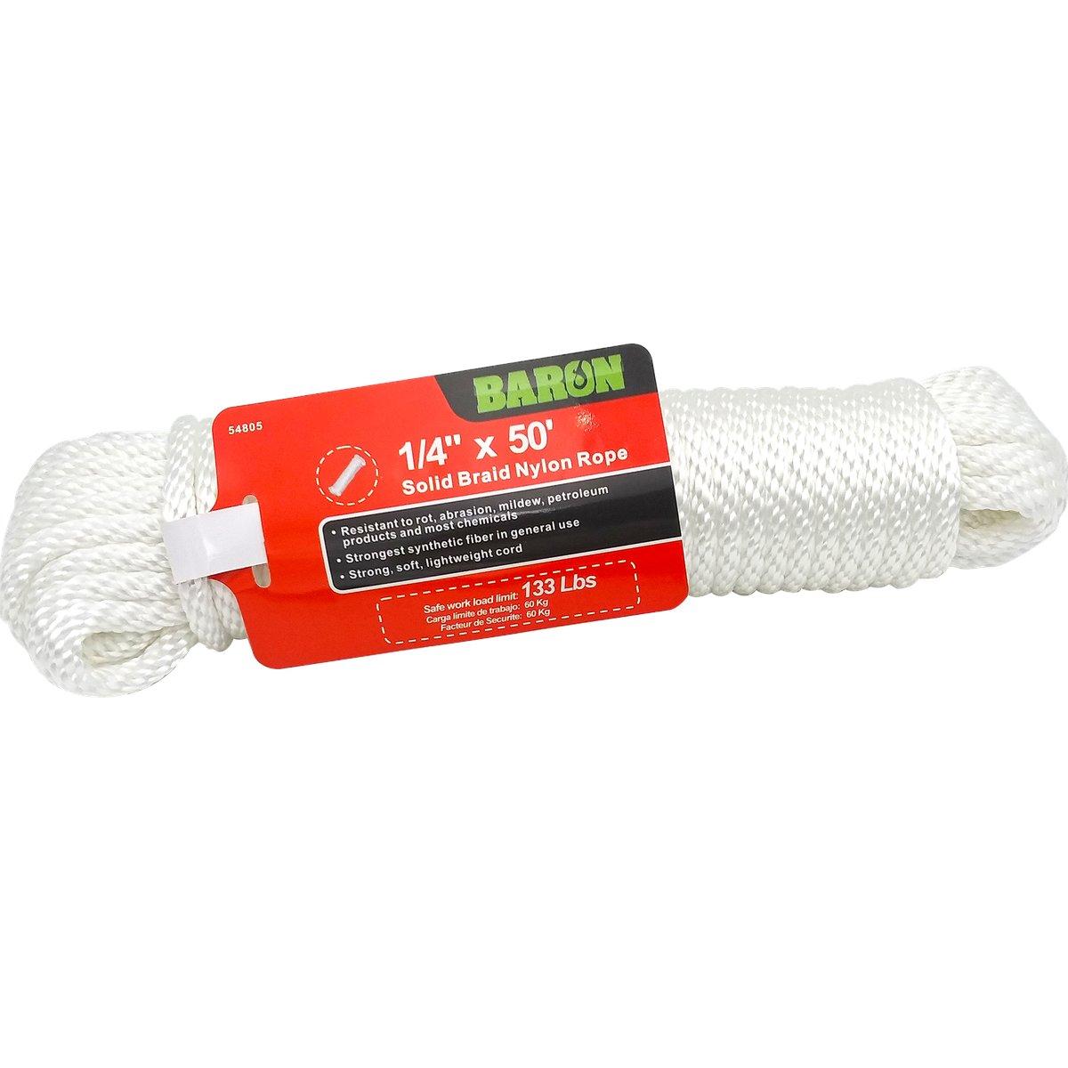 #SOLID BRAID NYLON 1/4"x50' 54805