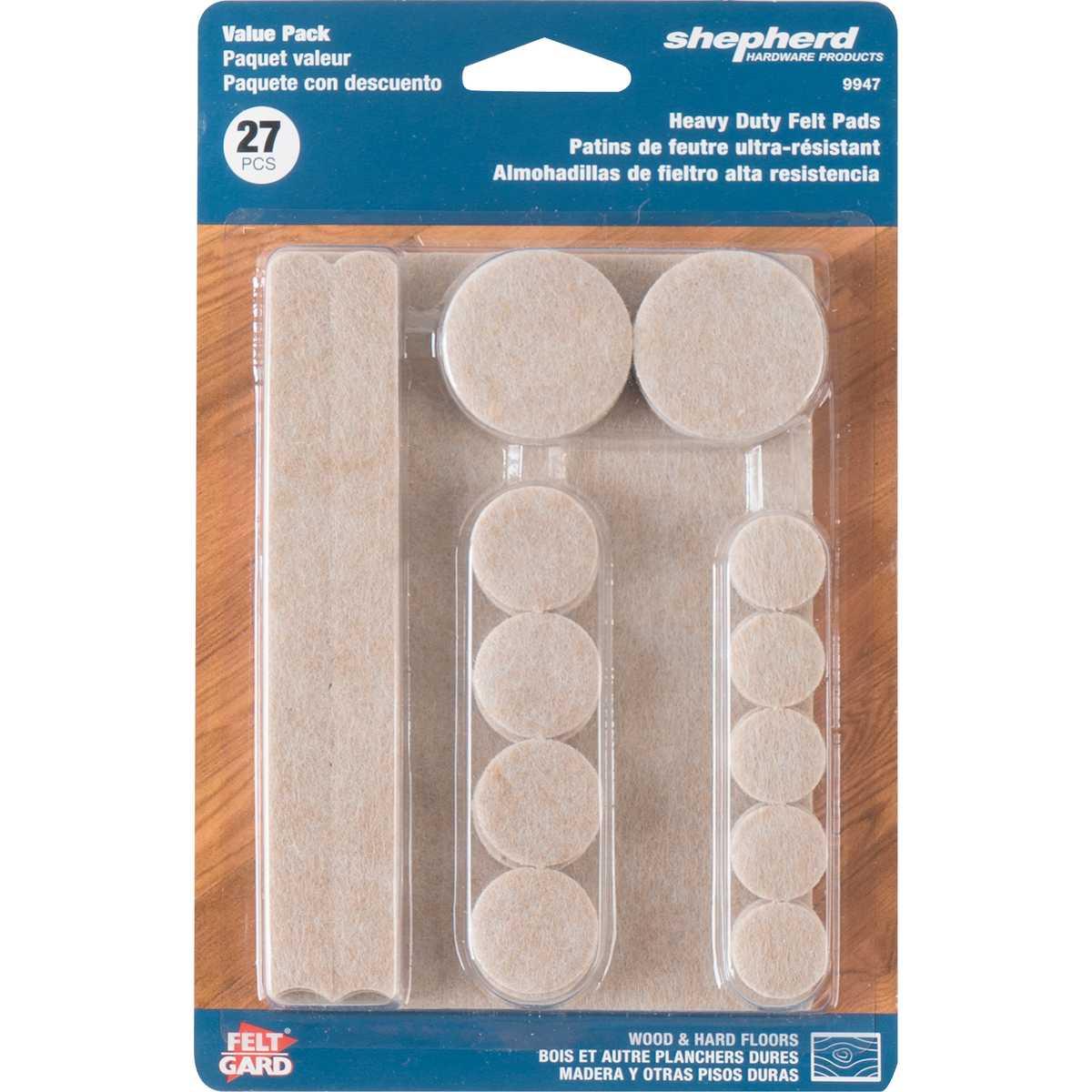 Shepherd Hardware Beige Felt Protective Pad Kit
