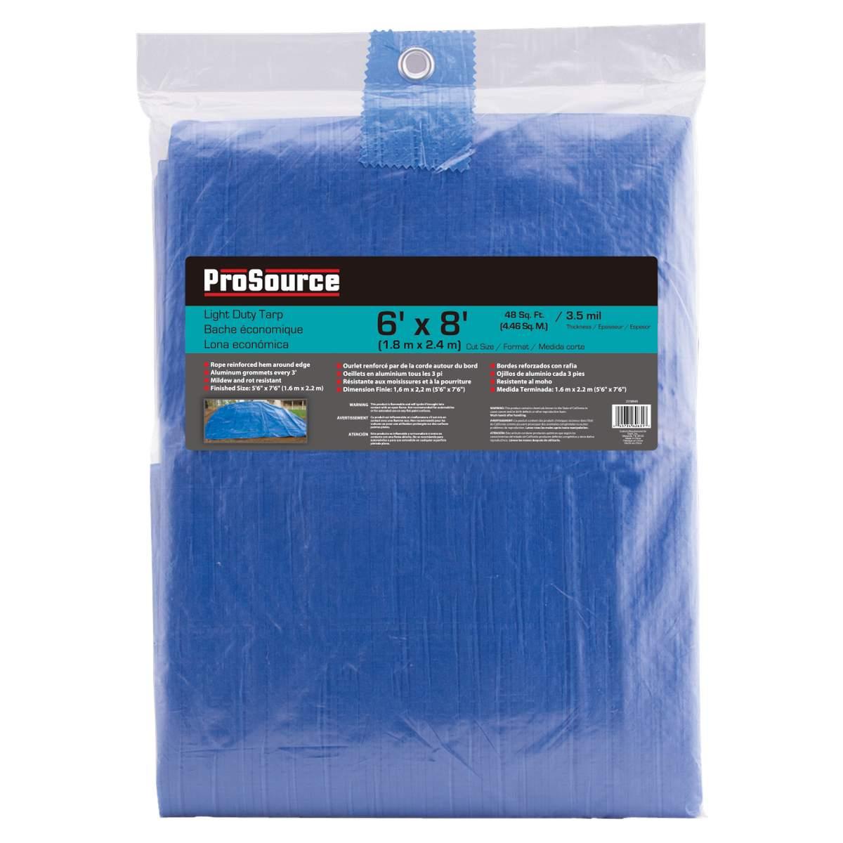6' X 8' BLUE POLY TARP