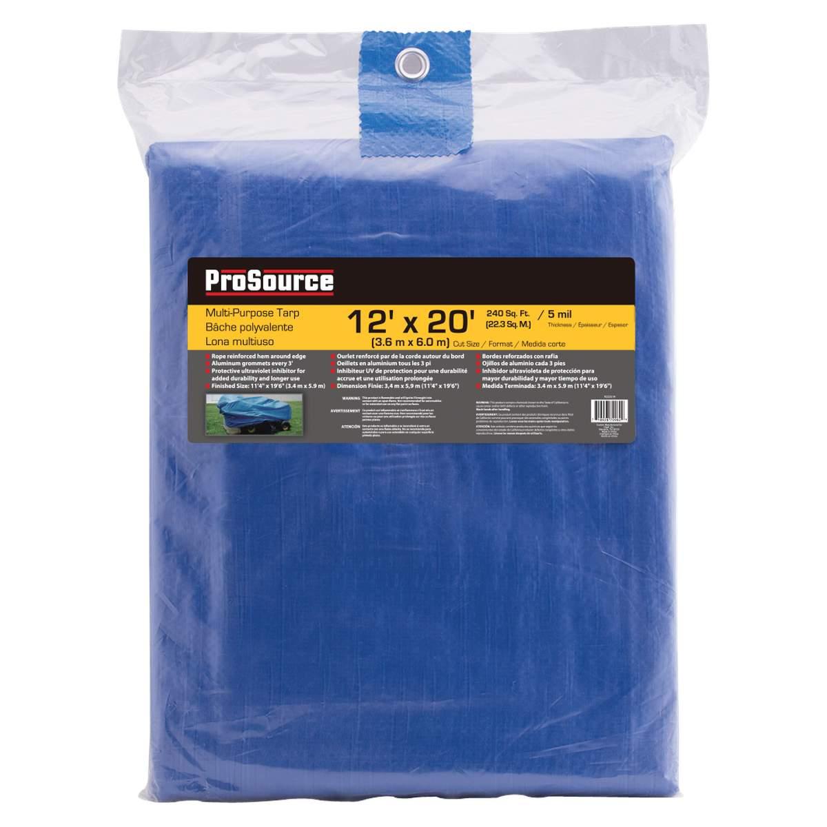 BLUE POLY TARP 12' X 20'