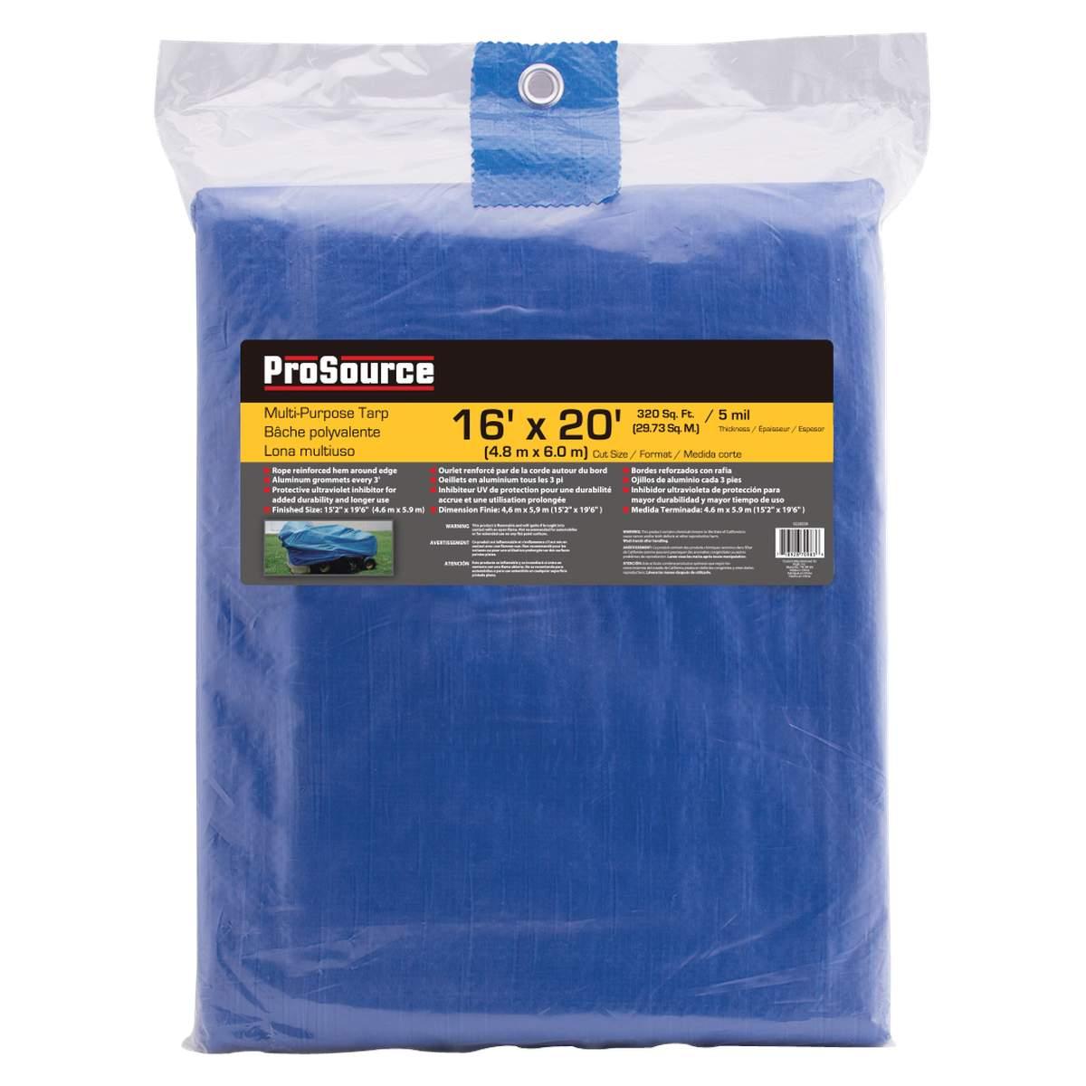 16' X 20' BLUE POLY TARP