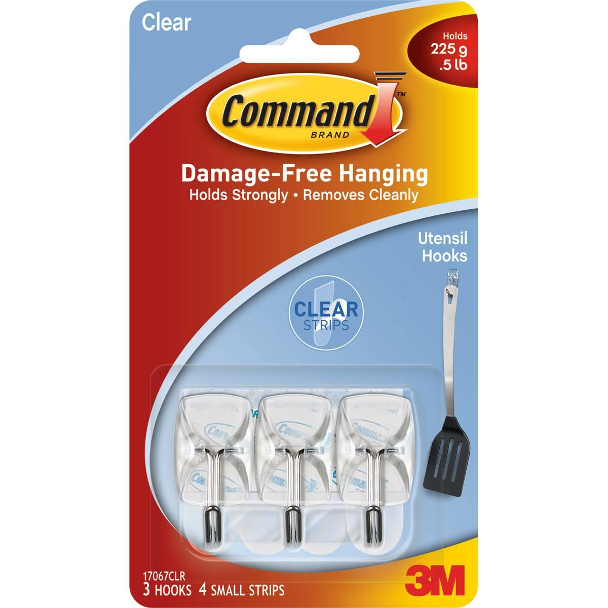 COMMAND CLEAR SMALL WIRE HOOKS
