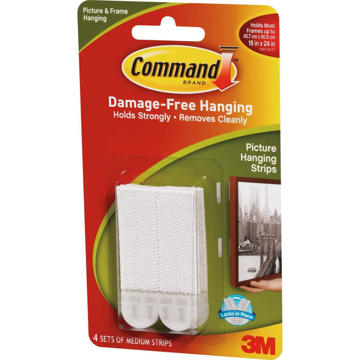 COMMAND 17201-4PK-ES PICTURE STRIP 3LB 4PK