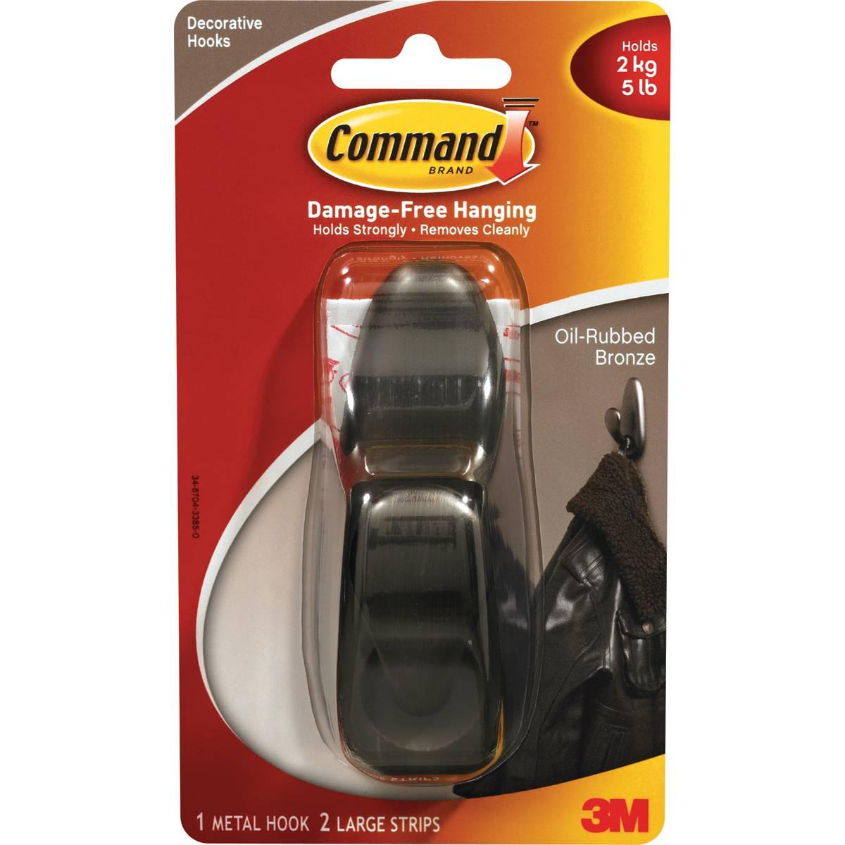COMMAND FC13-ORB BRONZE HOOK 5LB