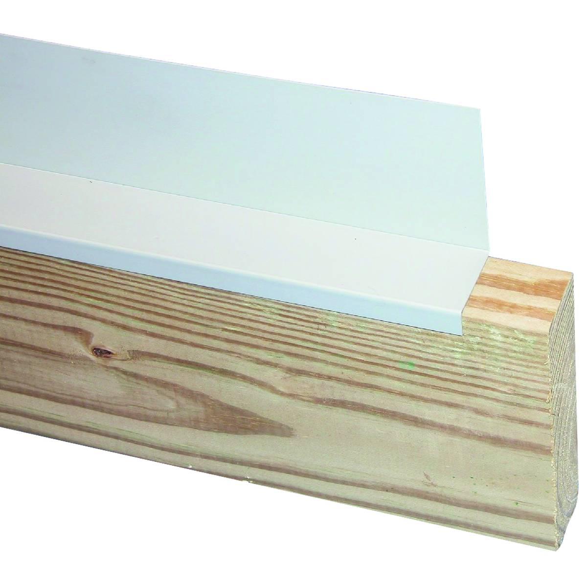 Amerimax Gray Plastic Ledger Flashing Cap Z-Bar 8'