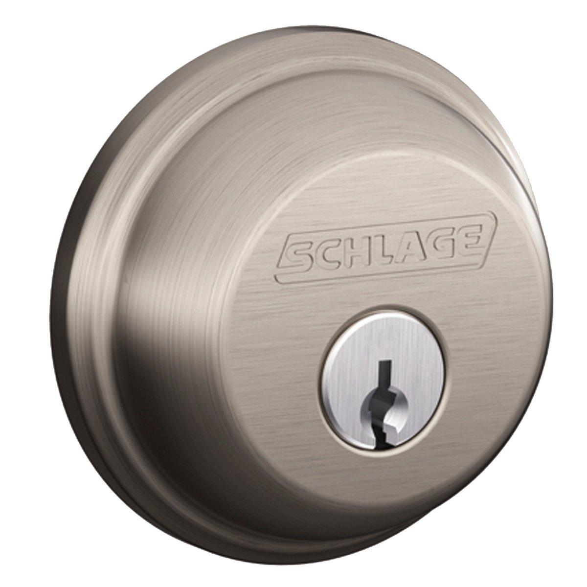 Schlage Single Cylinder Deadbolt in Nickel