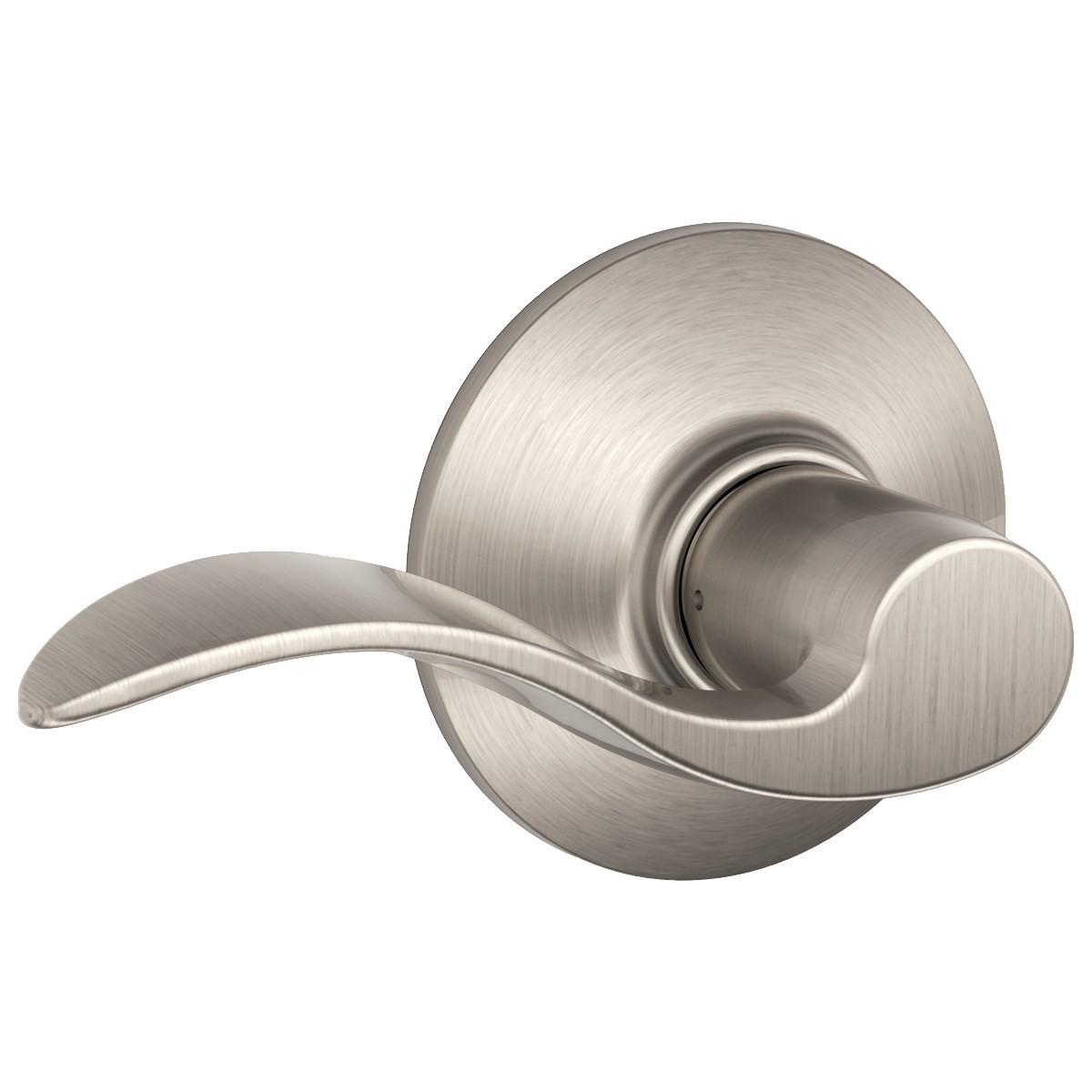 Schlage Accent Series Passage Lever Lockset in Satin Nickel