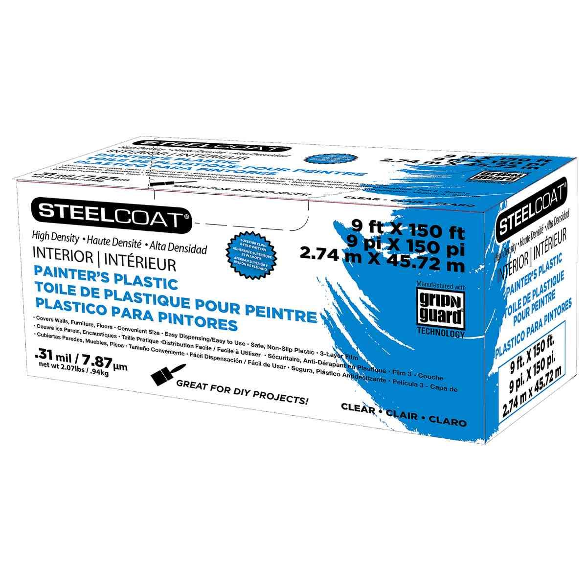 .31MIL 9-ft x 150-ft Clear Painters Plastic Roll