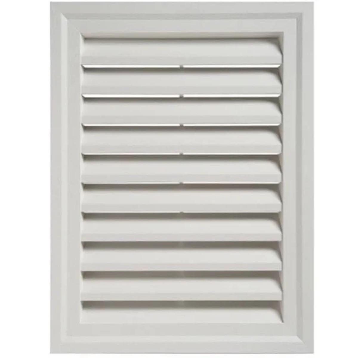 GABLE VENT 18X24 RECT WHITE  001