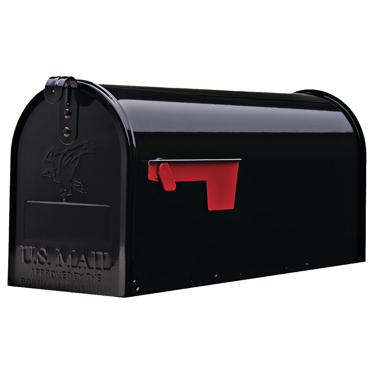 MAILBOX STANDARD POST MNT BLACK