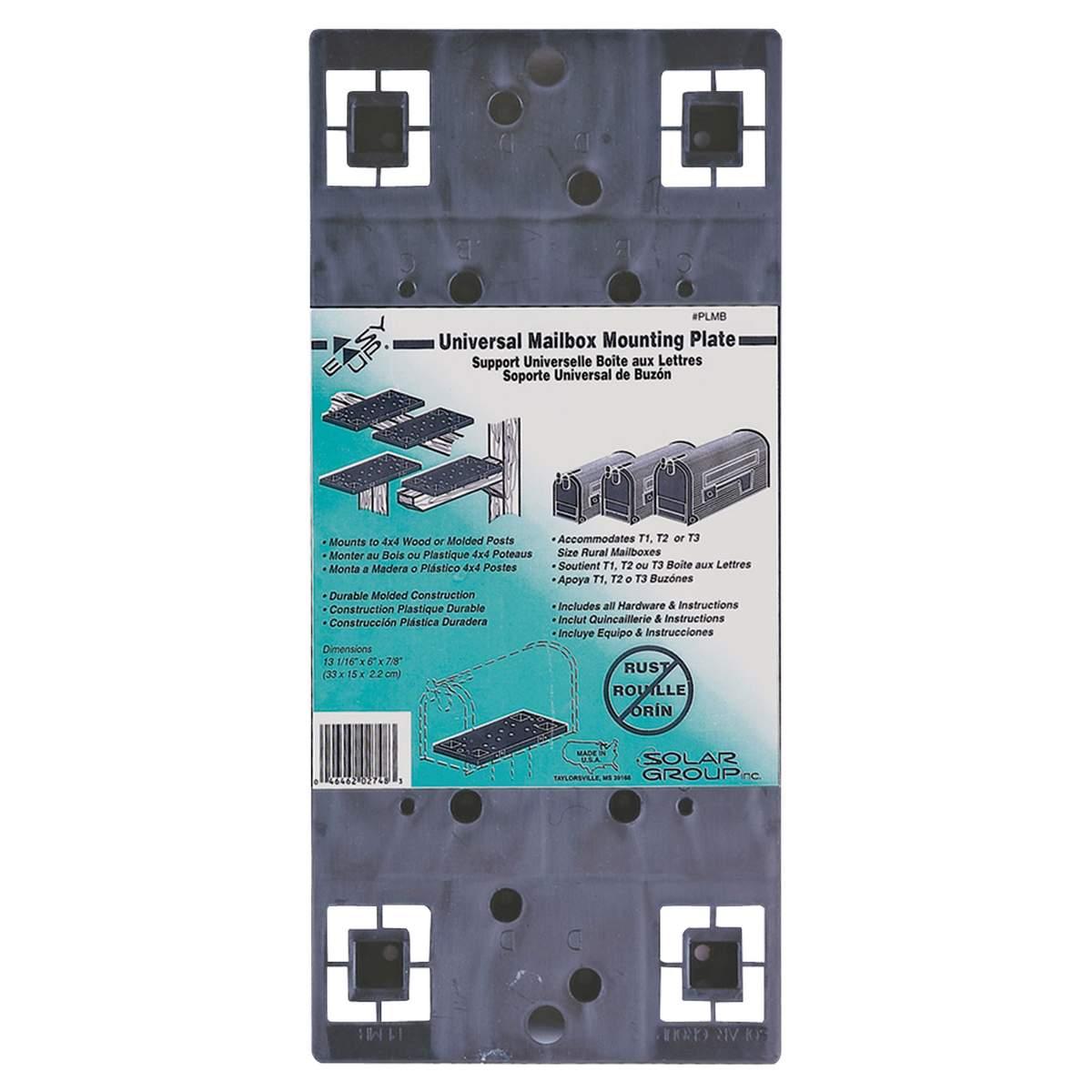 MAILBOX UNIVERAL MOUNTING BOARD