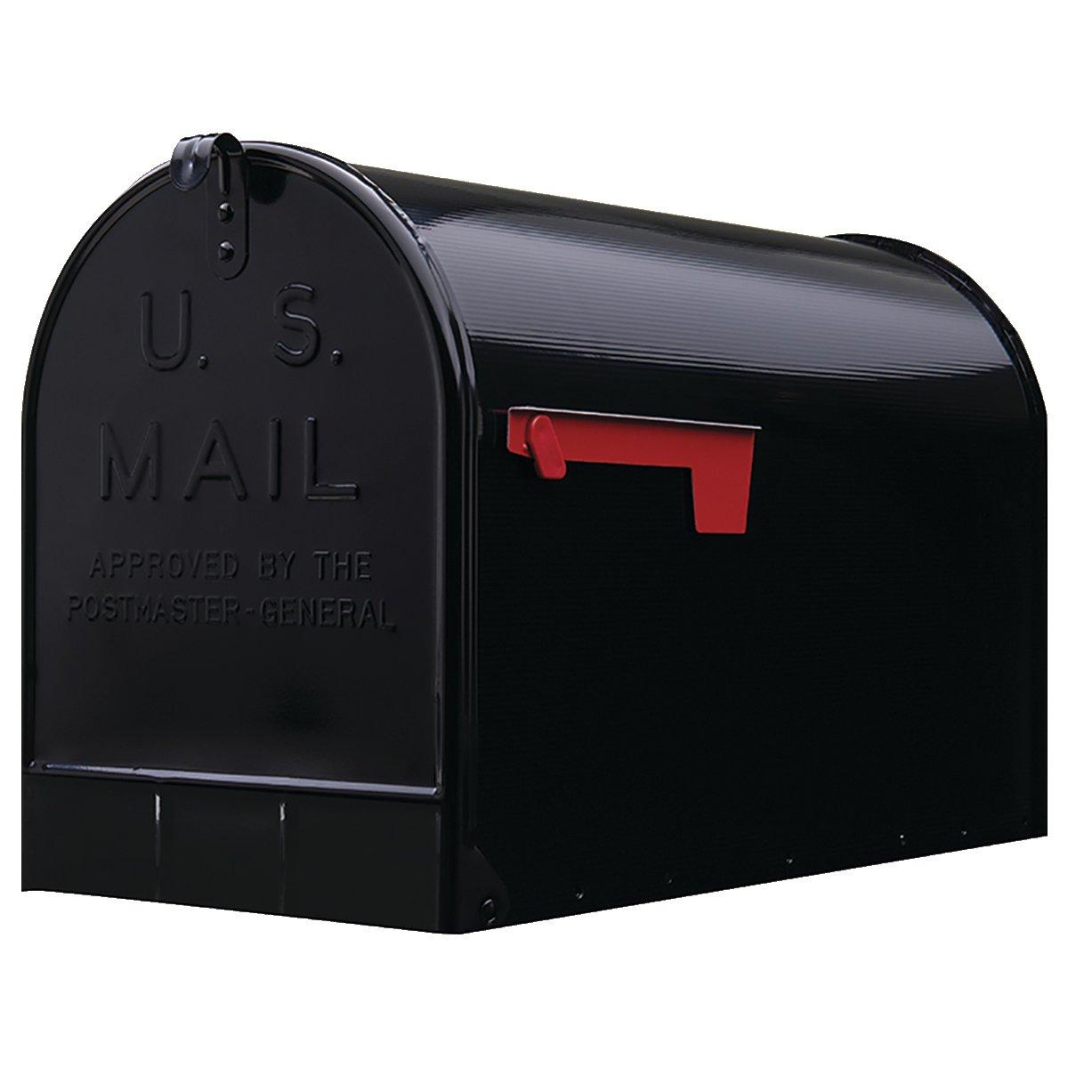 MAILBOX JUMBO POST MOUNT BLACK