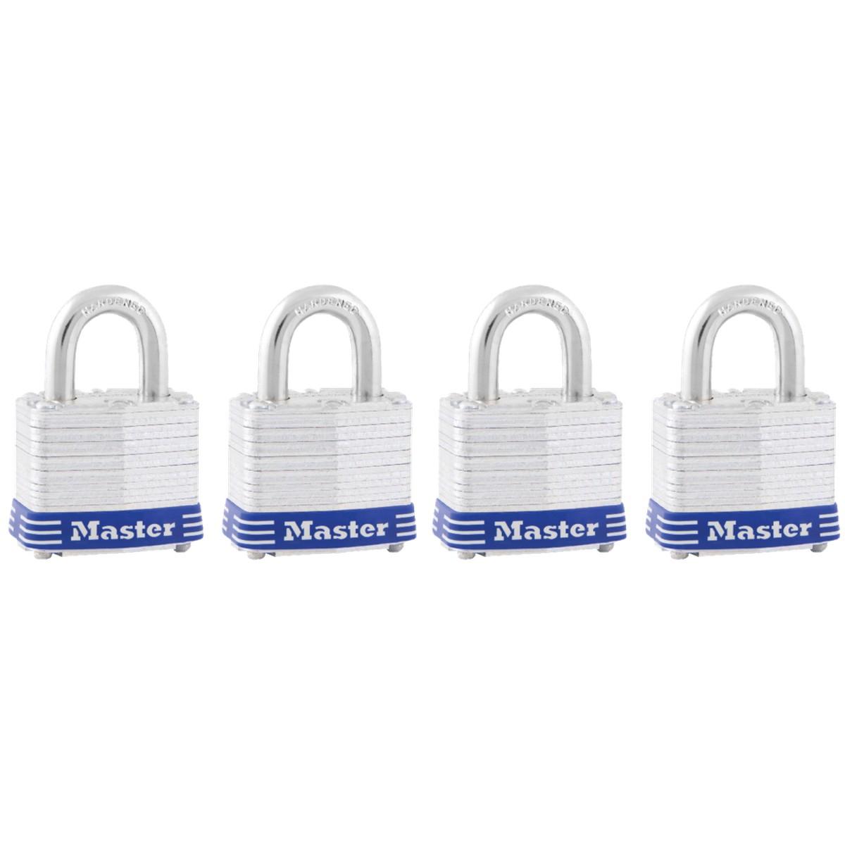 Master Lock 9/32" Laminated Padlock Steel Body