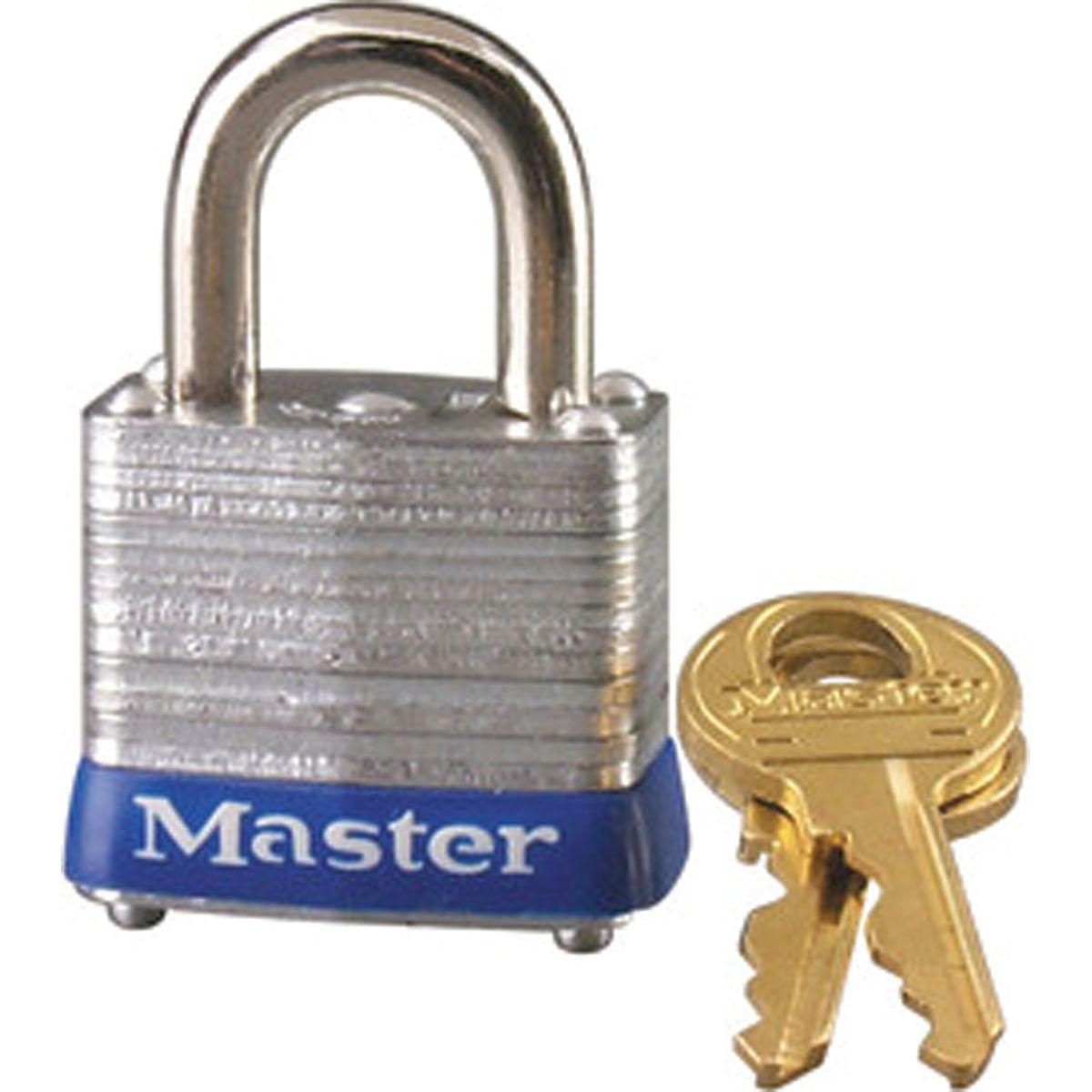 Master Lock Steel Padlock 3/16" Shackle
