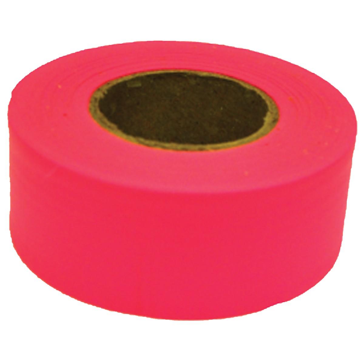 6881 FLAG TAPE 1X50YD  PINK GLO