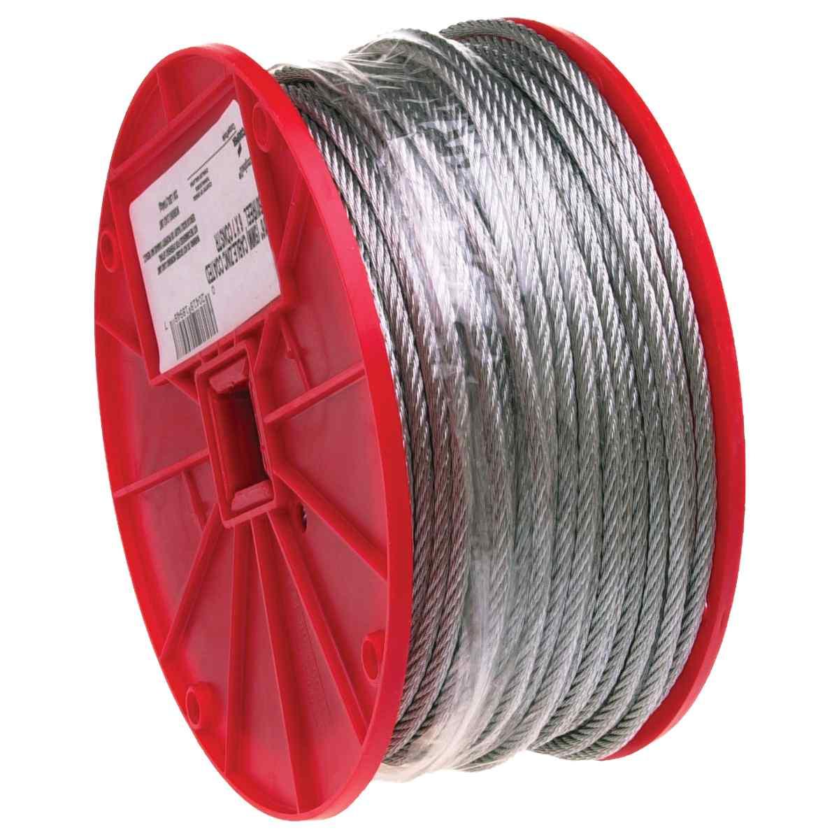 Campbell 1/8" Galvanized Aircraft Cable 500' Roll
