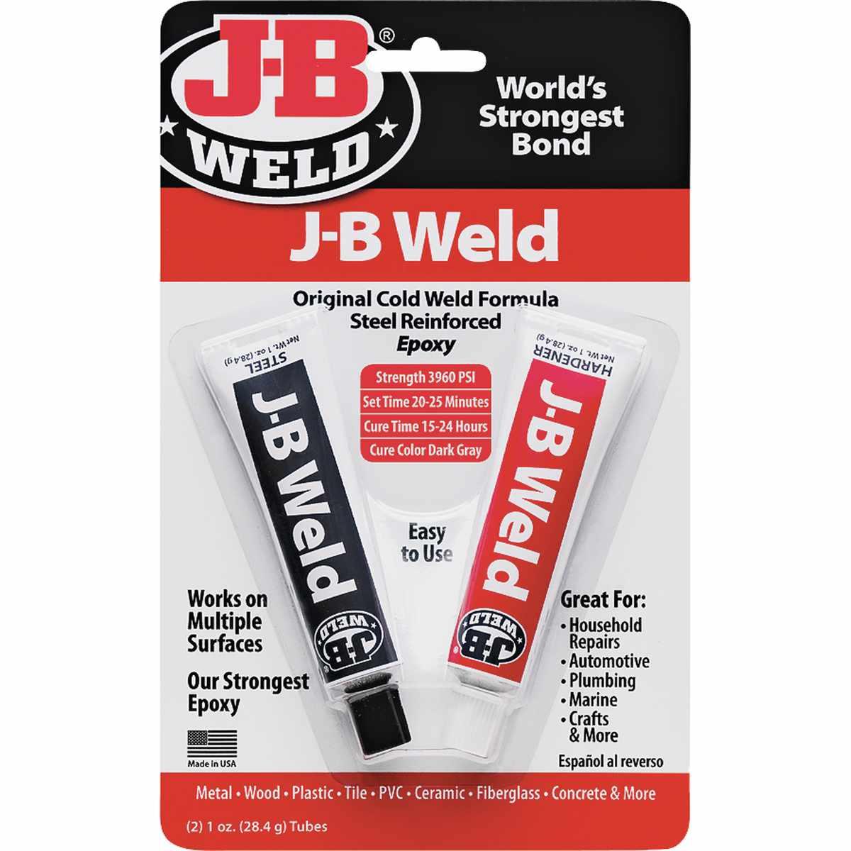 J-B Weld 8265S Cold Weld Epoxy 2 oz Steel Reinforced Adhesive