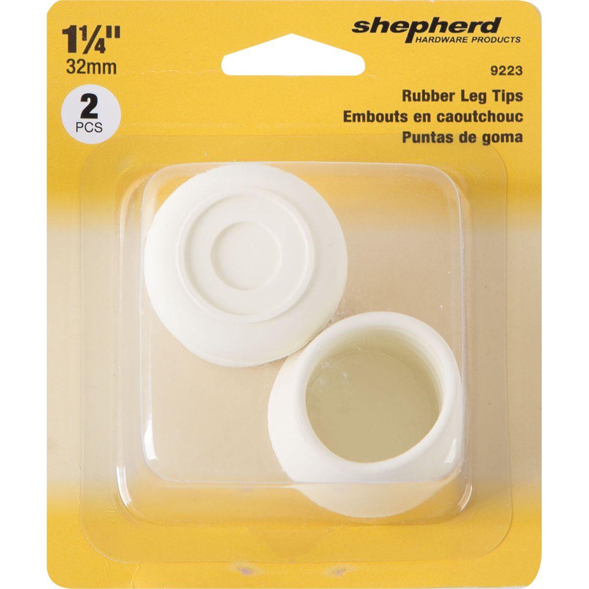 Shepherd Hardware Off-White Round Rubber Furniture Leg Tip