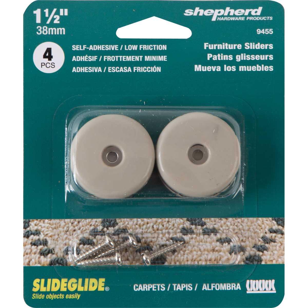 Shepherd Hardware Tan PTFE Furniture Pad 4-Pack