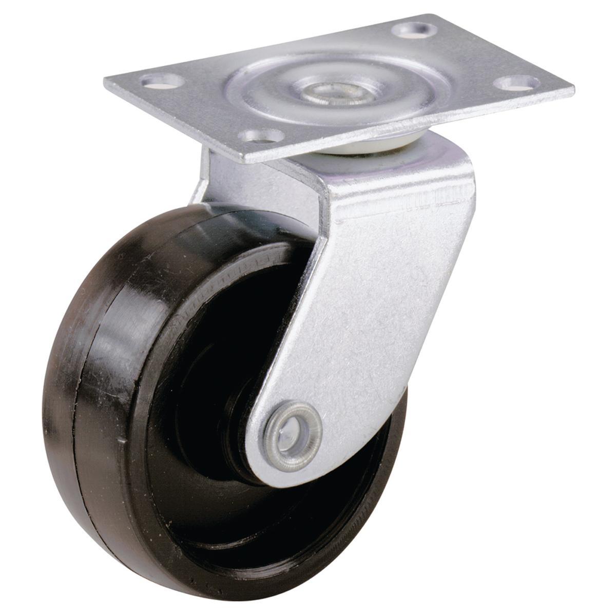 Shepherd Hardware Black Plastic Swivel Caster 1-1/4"