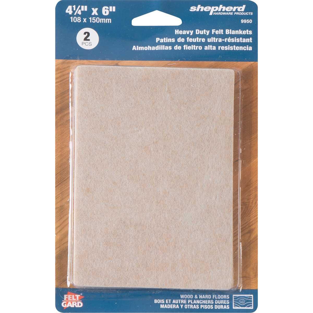 Shepherd Hardware Beige Felt Protective Blanket 6"