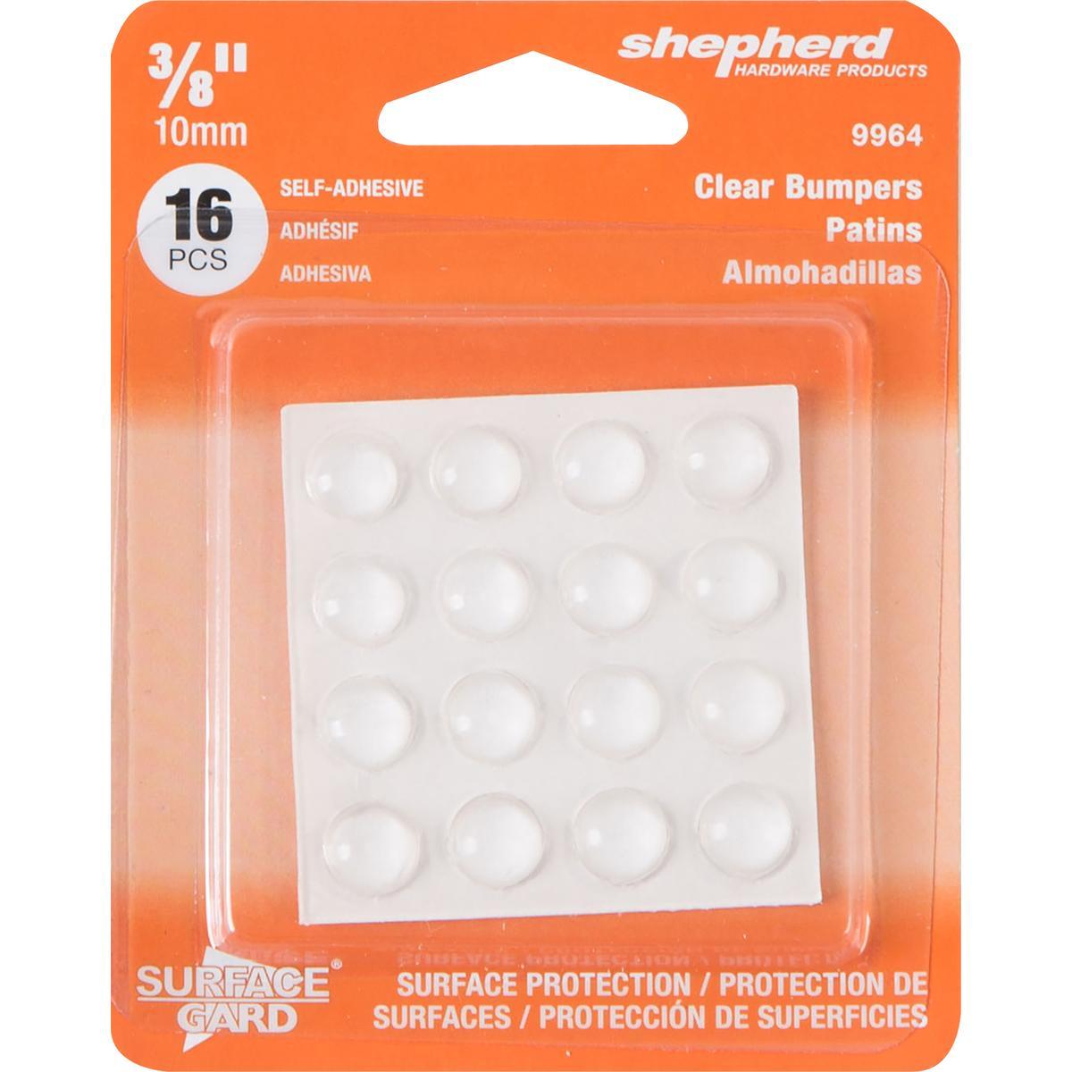 Shepherd Hardware Clear Vinyl Furniture Pad Round 3/8"