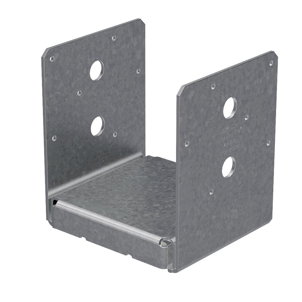 Simpson Strong-Tie ABU ABU66Z Post Base, 6 x 6 in Post, 12 ga Gauge, Steel, ZMAX