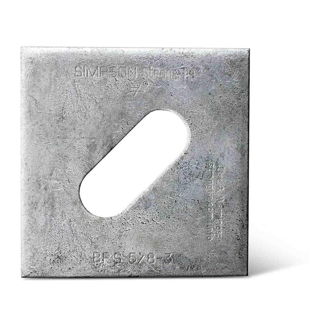 5/8In Bearing Plate 3X3 Slot Hdg