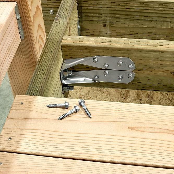 DTT ZMAX Deck Tension Tie with Screws Installation HDTT2Z View #2