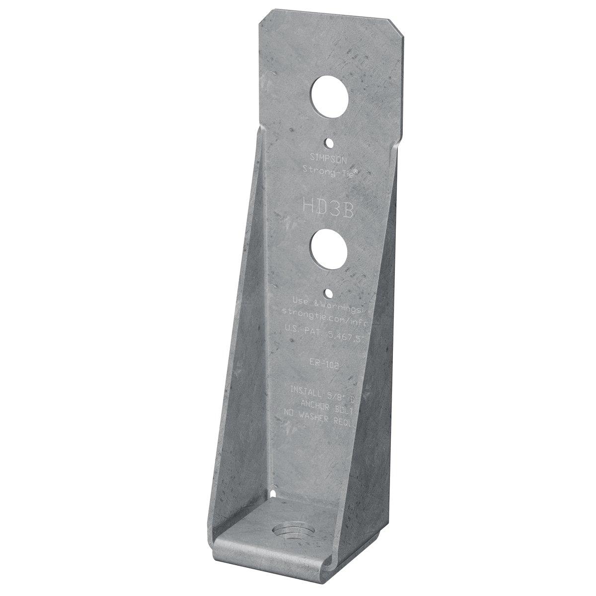 8-5/8 in 12 Guage Light-Duty Bolted Holdown Hot-Dip Galvanized