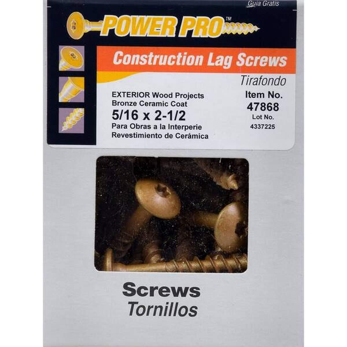Star Lag Screw 5/16X2-1/2 P35 47868 Alt #2