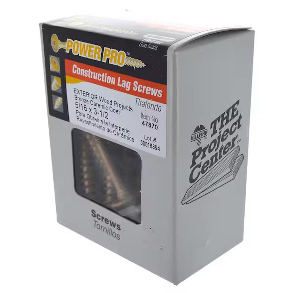 Star Lag Screw 5/16X3-1/2"P25 47870 Alt #2